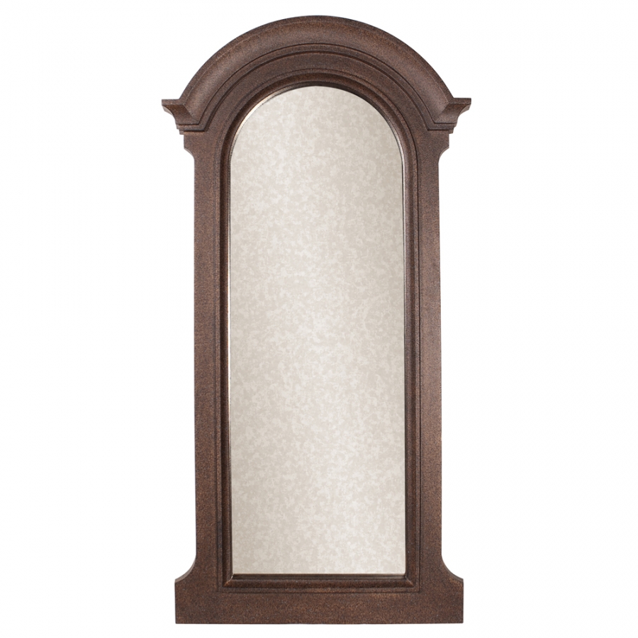 Houghton Rust Brown Arched Mirror UVHE92133