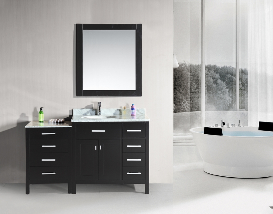 56 Inch Wide Bathroom Vanity