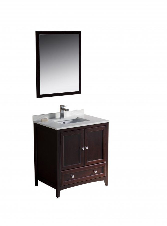 30 Inch Single Sink Bathroom Vanity In Mahogany Uvfvn2030mh30 3596