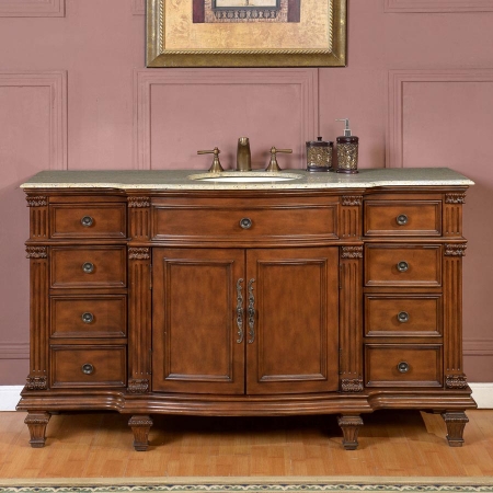 60 vanity single bathroom sink inch silkroad exclusive granite gold antique uwc hyp bath rosewood brazilian transitional kashmir counter cabinet