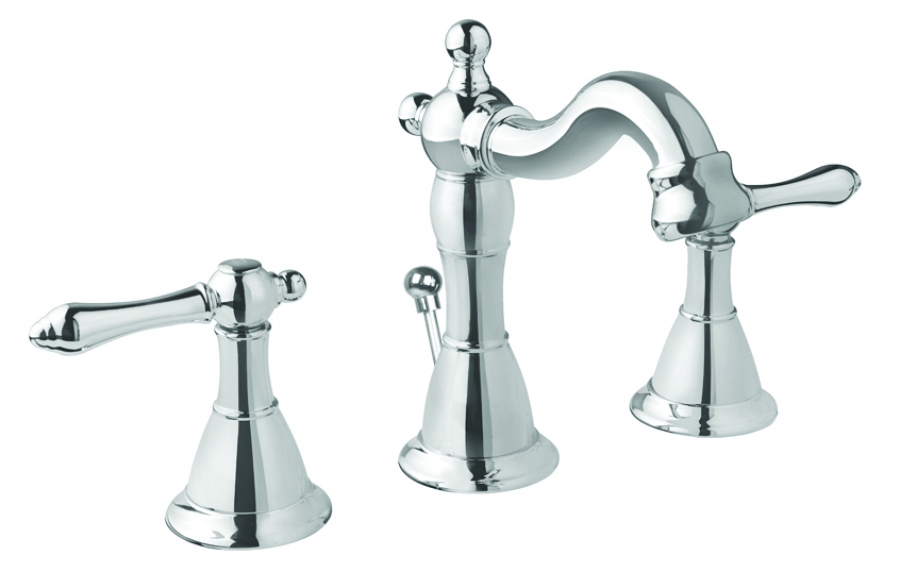 Three Handle Bathroom Vanity Faucet