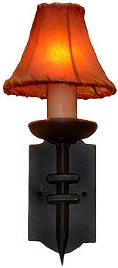 1 Light Hand Forged Wrought Iron Wall Sconce UVAGWS001