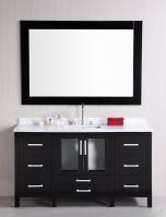 60 Inch Single Sink Bathroom Vanity In Espresso Uvfvn20123612es60