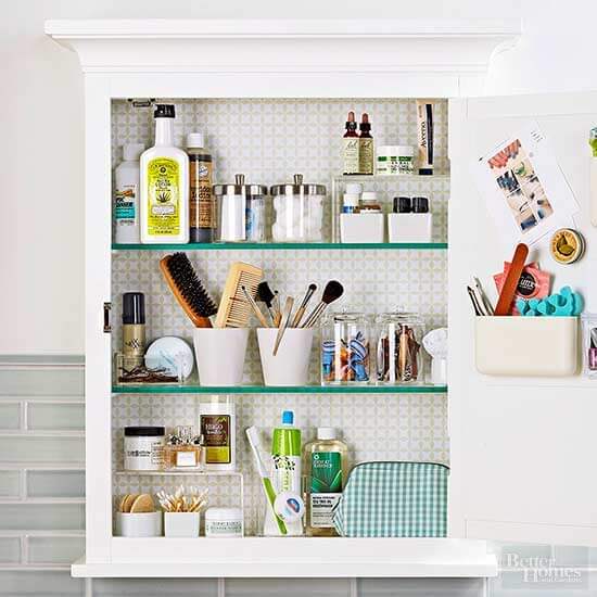 cups and canisters medicine cabinet storage