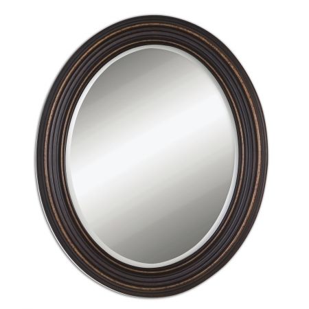 Ovesca Dark Oil Rubbed Bronze Oval Mirror