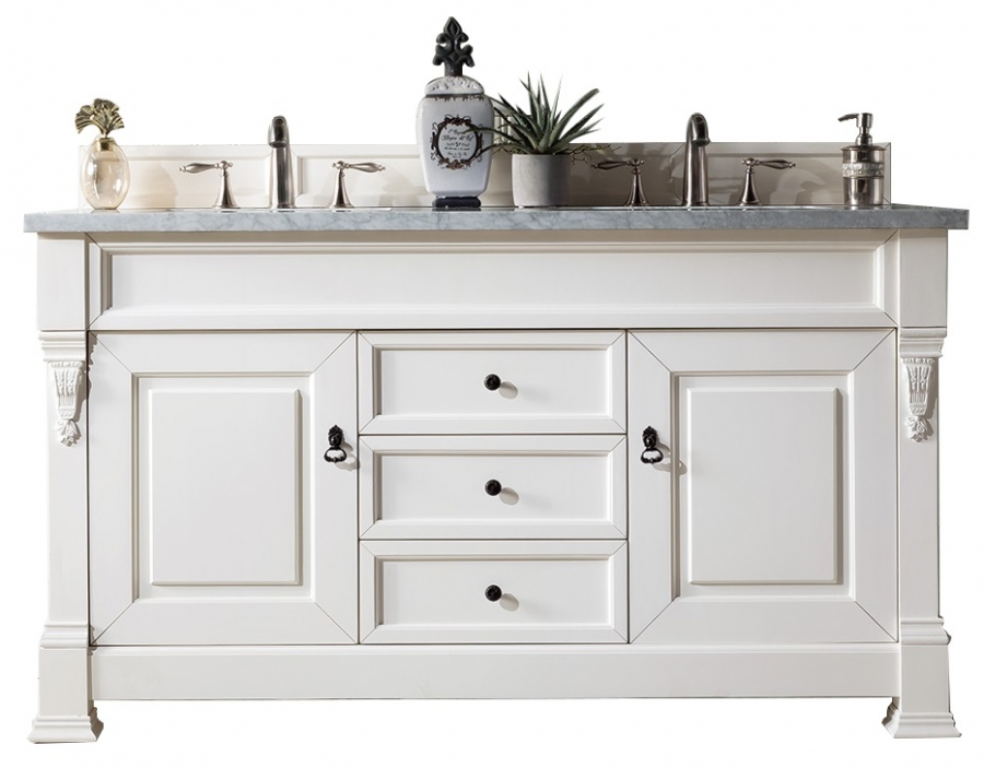 60 Inch Double Sink Bathroom Vanity, What Is The Size Of A Double Sink Vanity