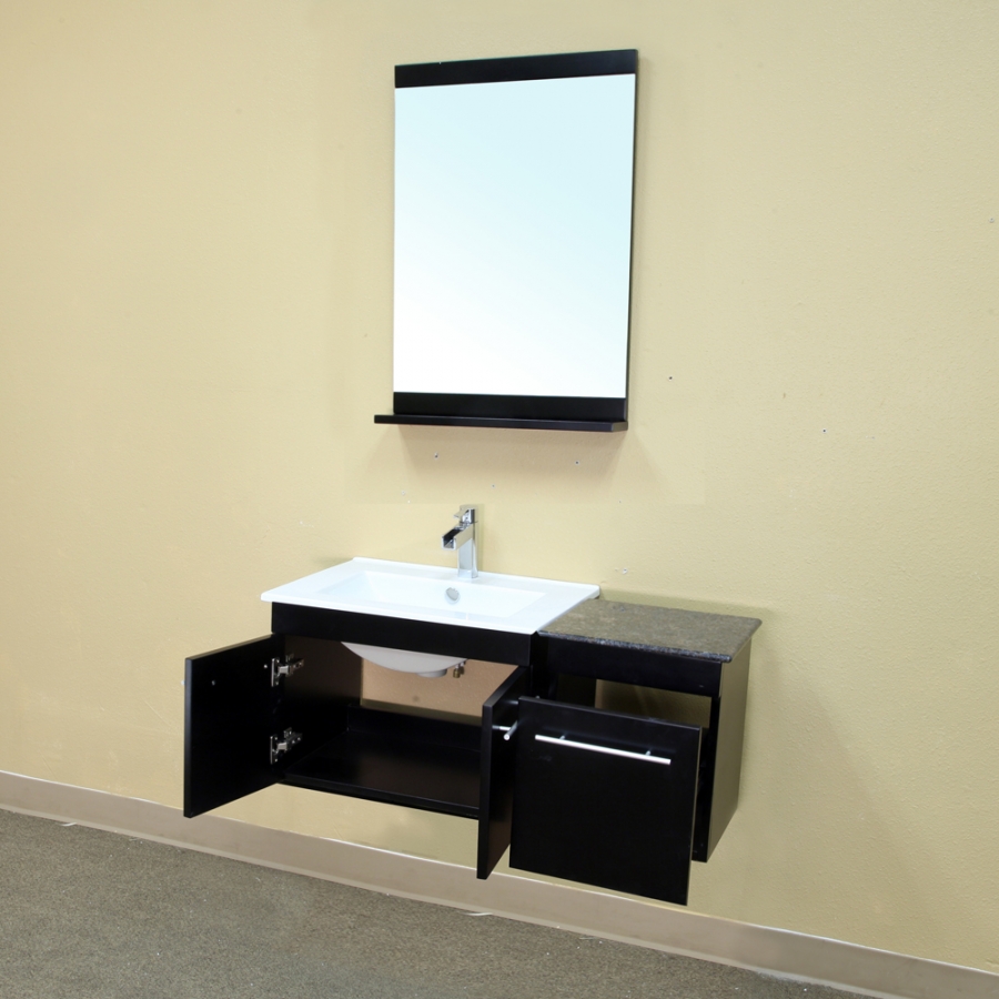 39 Inch Single Sink Wall Mount Bathroom Vanity In Black 203172set 2 Size0 Jpg