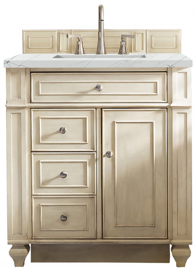 30 Inch Freestanding Single Sink Bathroom Vanity Quartz Top Unique