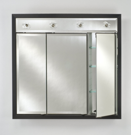 Signature Collection Custom Framed Triple Door Medicine Cabinet with Contemporary Integral Lighting