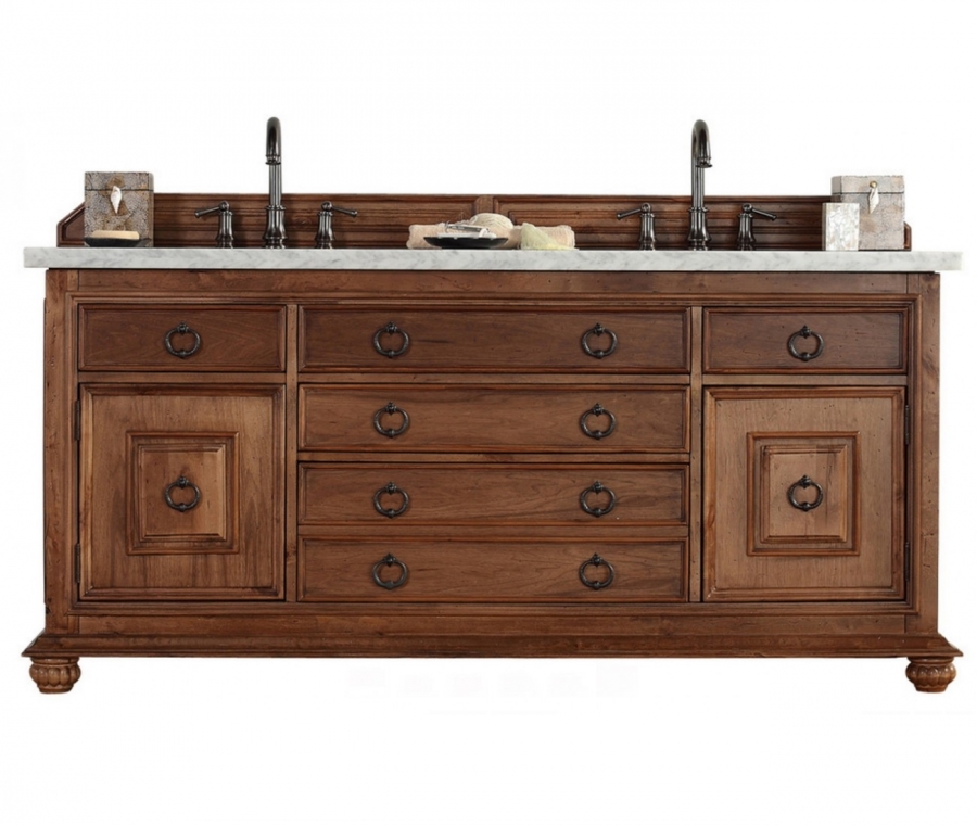 72 Inch Rustic Double Sink Bathroom Vanity Custom Options