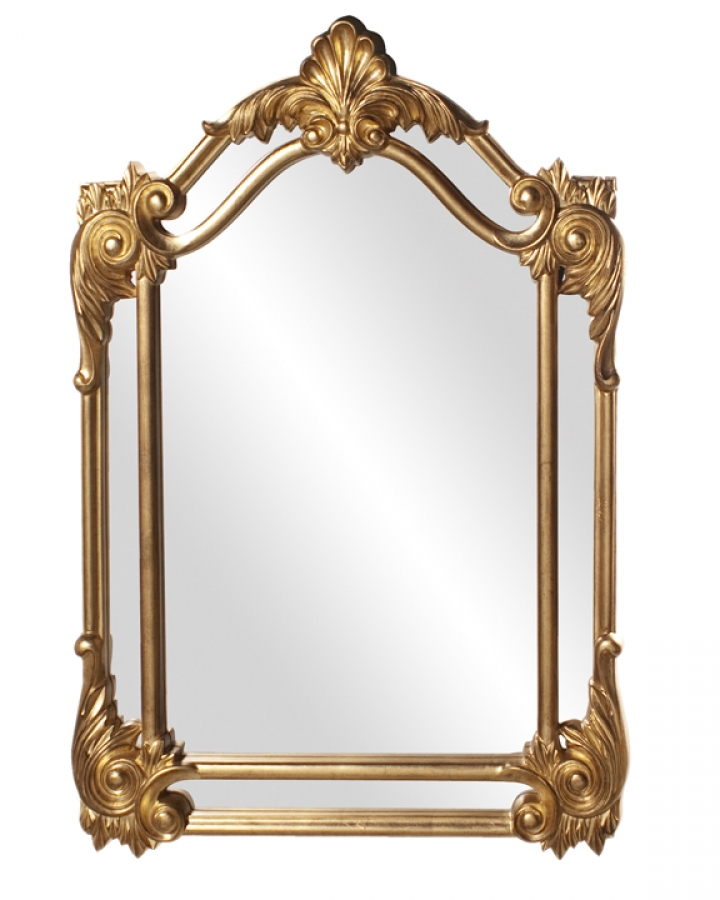 arched wall mirror gold