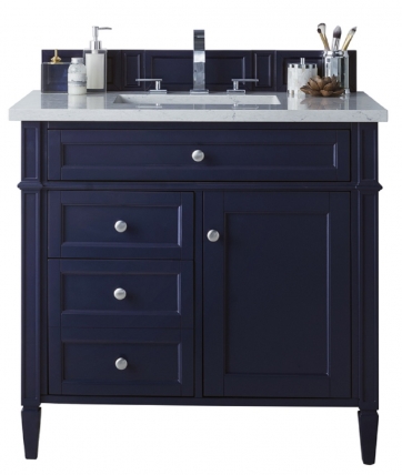 36 Inch Single Sink Bathroom Vanity in Victory Blue with Choice of Top