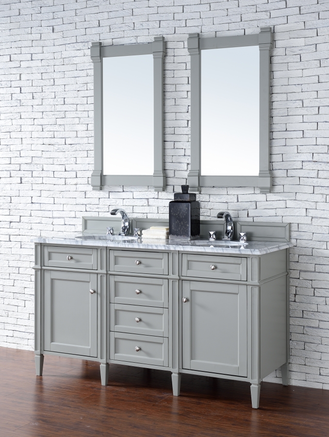 60 Inch Double Sink Bathroom Vanity with Choice of Top