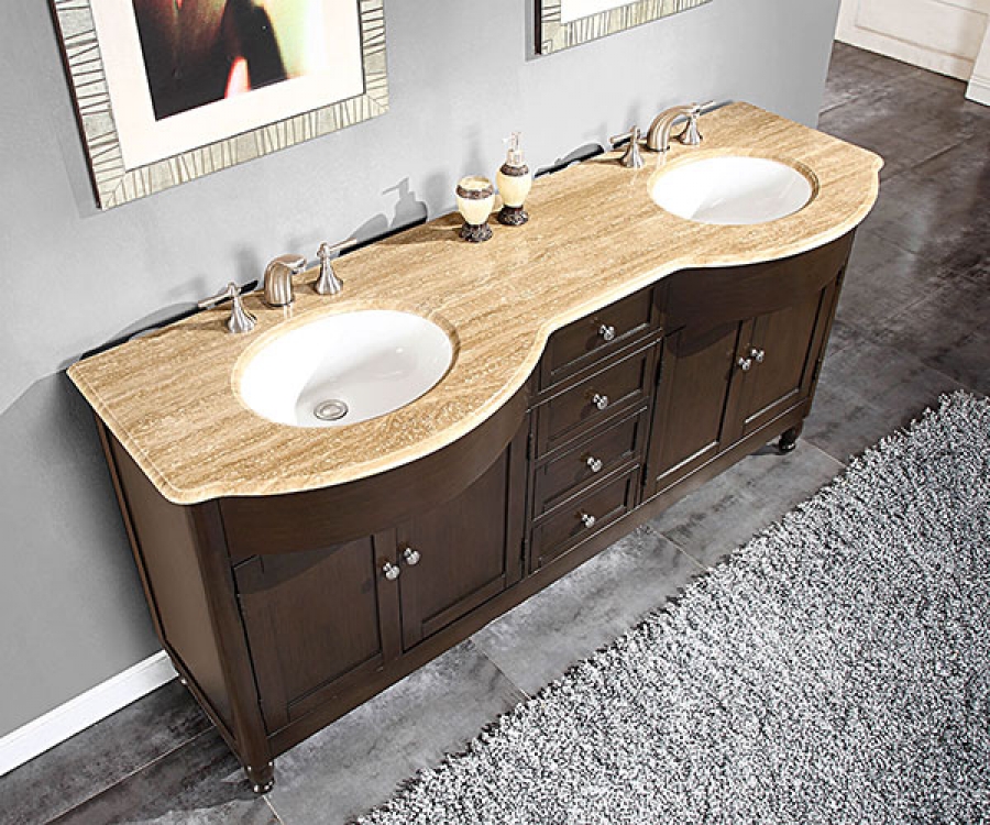 72 Inch Double Sink Bathroom Vanity, 72 Inch Floating Vanity Single Sink