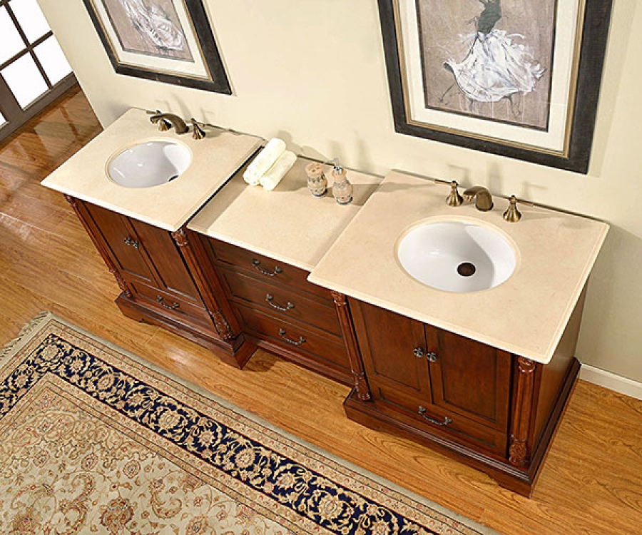 87 Inch Double Sink Bathroom Vanity, 70 Inch Double Sink Vanity