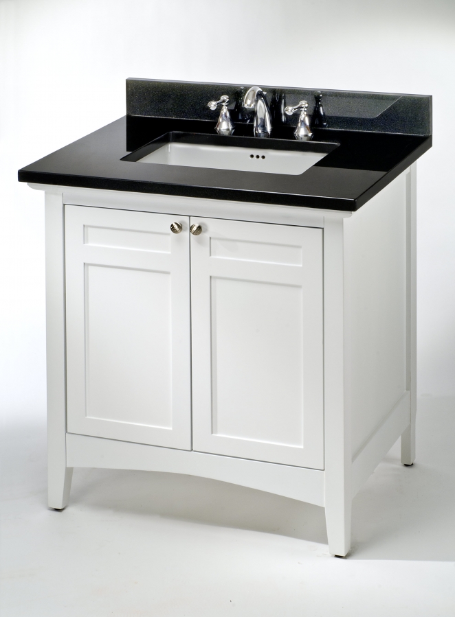 30 Inch Single Sink Shaker Style Bath Vanity, Custom Options