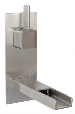 Cascada Waterfall Wall Mount Faucet in Brushed Nickel
