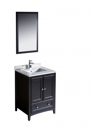 24 Inch Single Sink Bathroom Vanity in Espresso