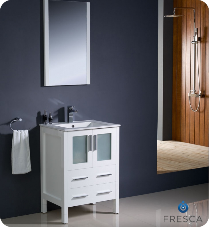 24 Inch White Bathroom Vanity