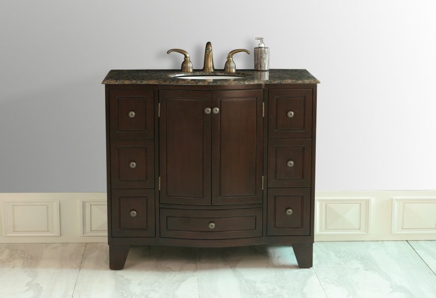 40 Inch Single Sink Bathroom Vanity with Choice of Top