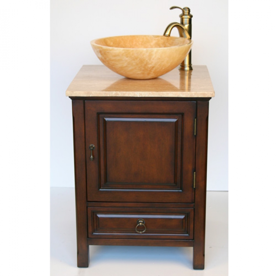 22 Inch Small Travertine Vessel Sink