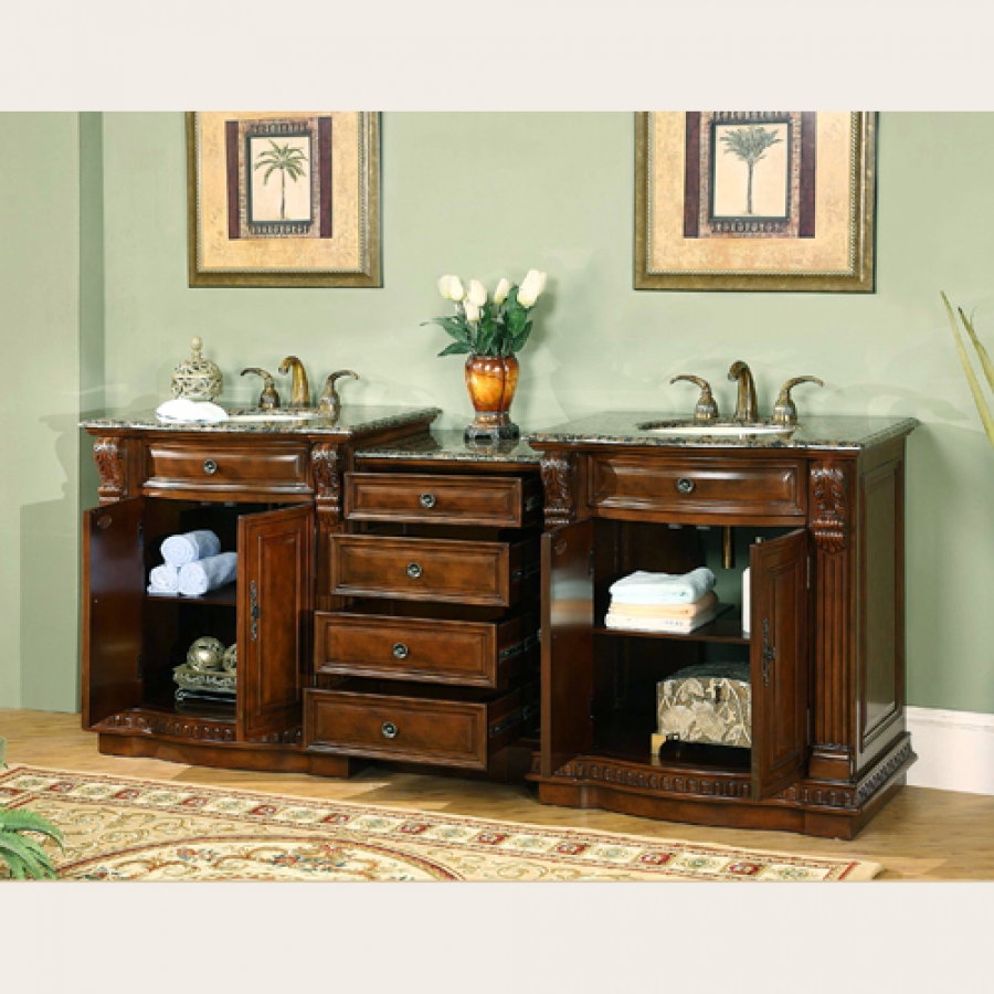 84 inch deals double sink vanity