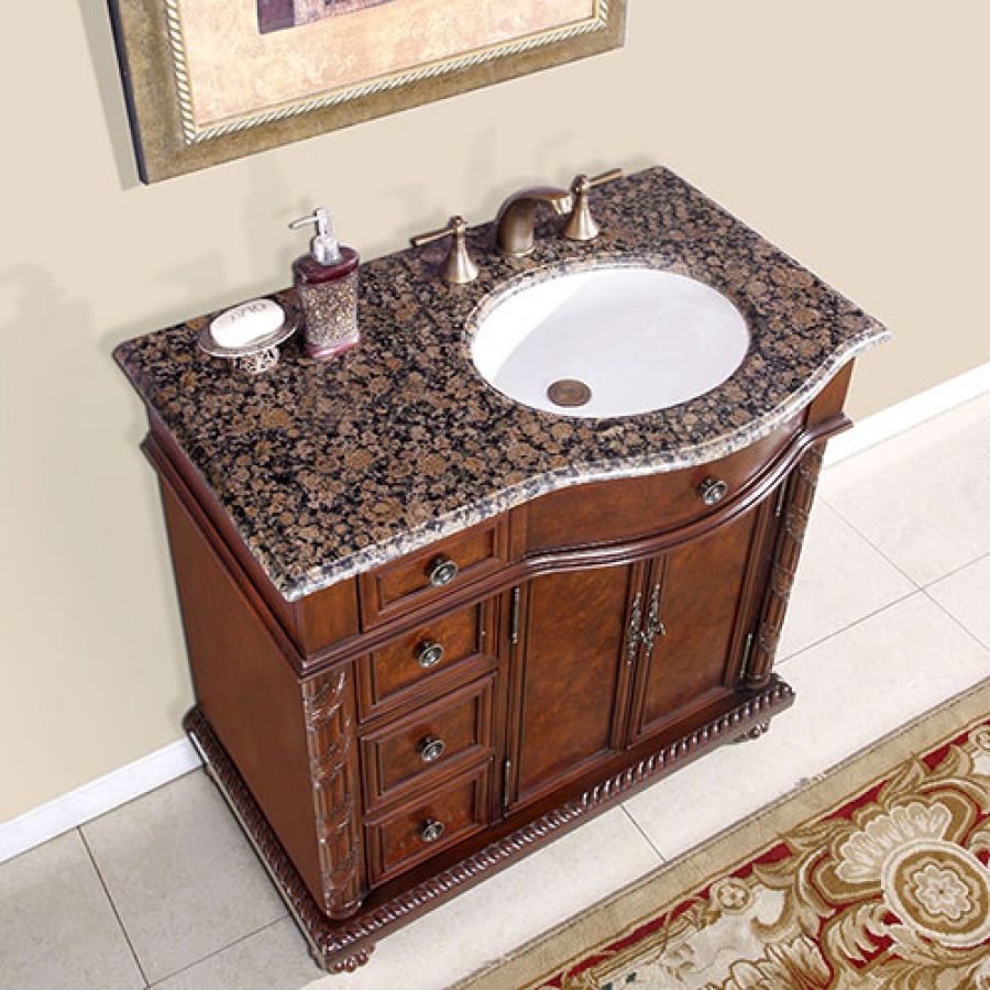 36 Inch Single Sink Bathroom Vanity with Choice of Top UVSR0213L36