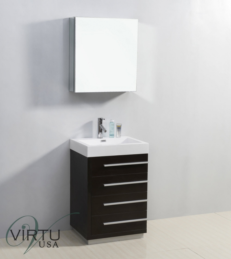 24 Inch Single Sink Bathroom Vanity, 24 Inch Bathroom Vanity With Drawers And Sink