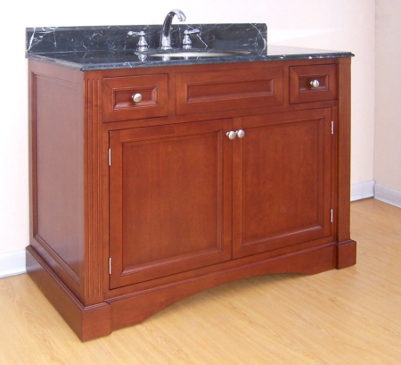 42 Inch Single Sink Bathroom Vanity with Choice of Finish and Counter ...