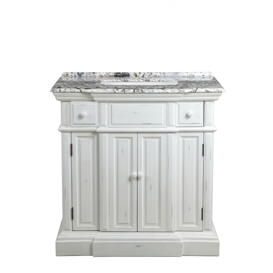 36 Inch Single Sink Bathroom Vanity with Choice of No Top