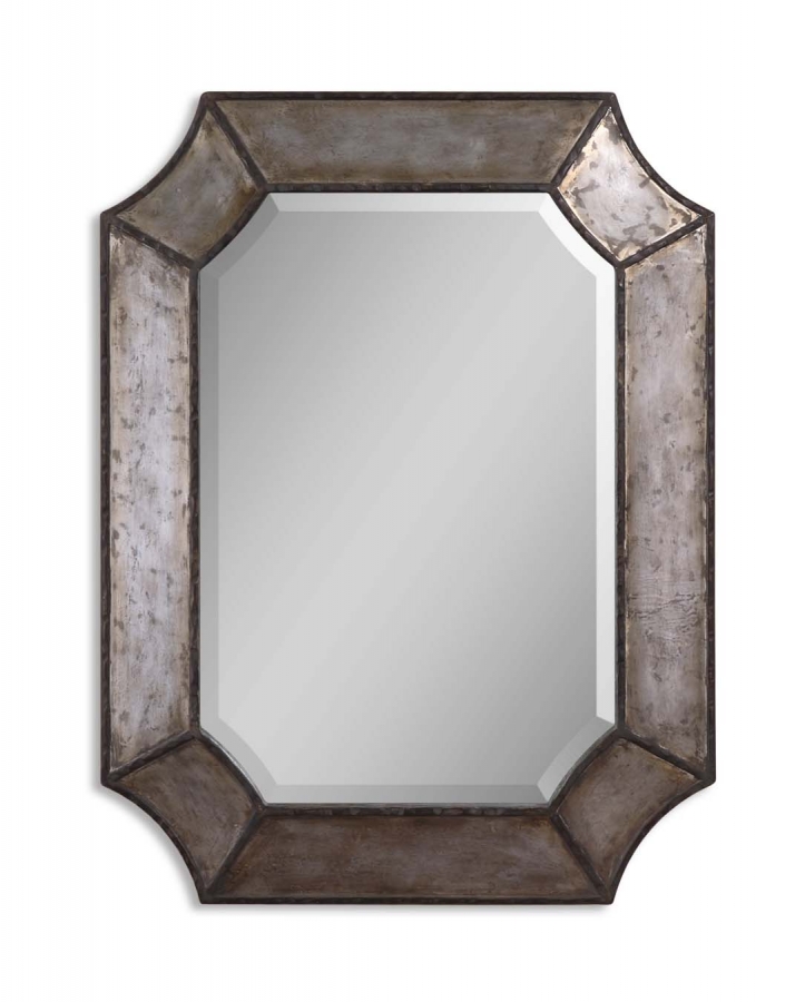 Wood Frame Mirror Modern Elegant Wall Mounted Mirror, Rectangle, Espresso - 3