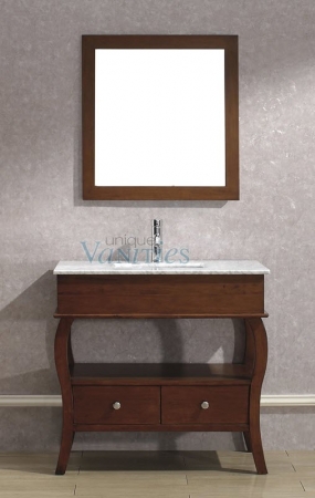 36 Inch Single Sink Bathroom Vanity with Choice of Top in Classic