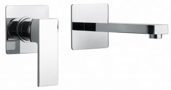 Two Hole Wall Mount Bathroom Faucet