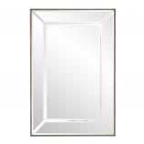 Roberto Silver Beaded Trim Vanity Mirror