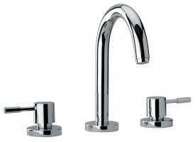 Dual Lever Roman Tub Faucet with Finish Option
