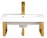 20 Inch Modern Gold Floating Console Bathroom Sink