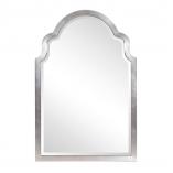 Sultan Arched Hand Painted Silver Mirror