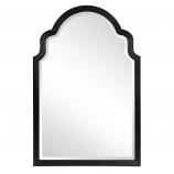 Sultan Arched Mirror - Custom Painted Glossy Black