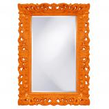 Barcelona Rectangular Mirror - Custom Painted Glossy Orange