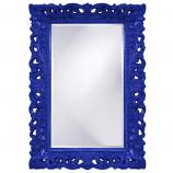 Barcelona Rectangular Mirror - Custom Painted Glossy Royal Blue