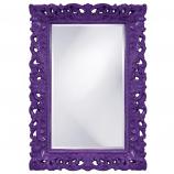 Barcelona Rectangular Mirror - Custom Painted Glossy Royal Purple