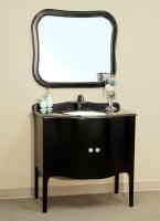 37 Inch Single Sink Bathroom Vanity in Black