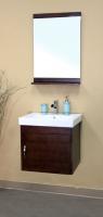 25 Inch Single Sink Bathroom Vanity in Medium Walnut