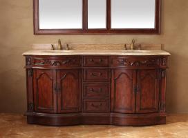 James Martin Vanities Bathroom Vanity Dealer 72 Inch Double Sink Bathroom Vanity With Travertine