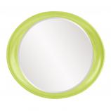 Ellipse Round Mirror - Custom Painted Glossy Green