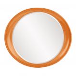 Ellipse Round Mirror - Custom Painted Glossy Orange