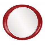 Ellipse Round Mirror - Custom Painted Glossy Red