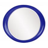 Ellipse Round Mirror - Custom Painted Glossy Royal Blue