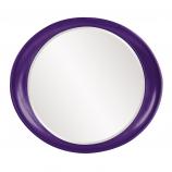 Ellipse Round Mirror - Custom Painted Glossy Royal Purple