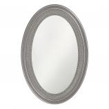 Ethan Oval Mirror - Custom Painted Glossy Nickel
